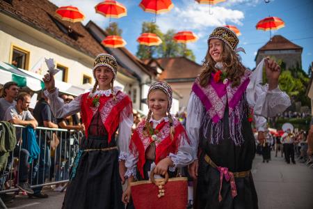 Izjemen obisk zaznamoval 50. Dneve narodnih noš in oblačilne dediščine v Kamniku (Blaž T. Muc)  (100)